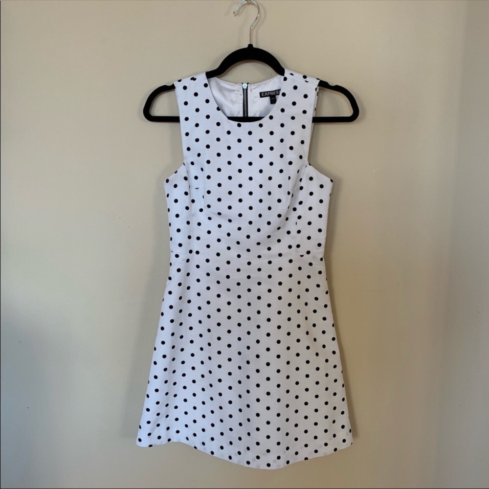 Express polka dot dress